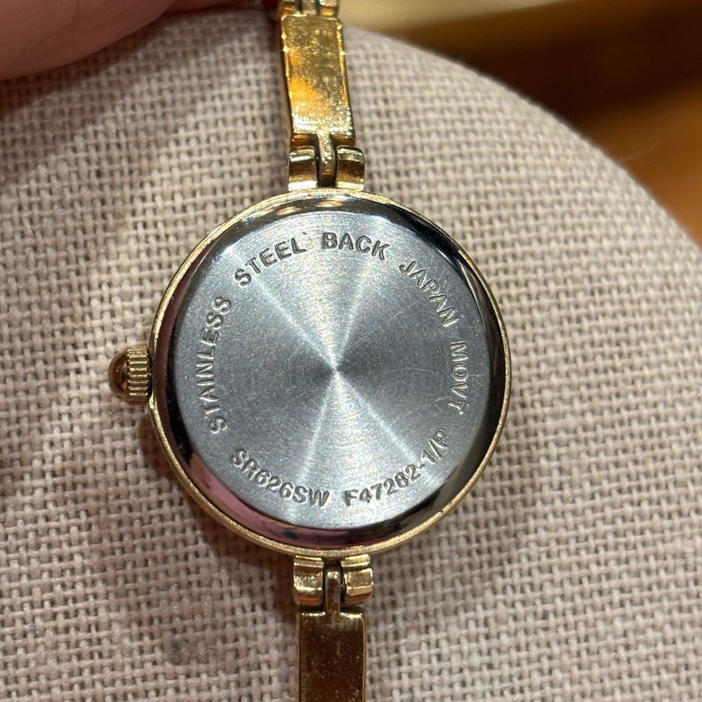 Avon Gold-toned & Rhinestone Women's Quartz Watch - Picture 5 of 5